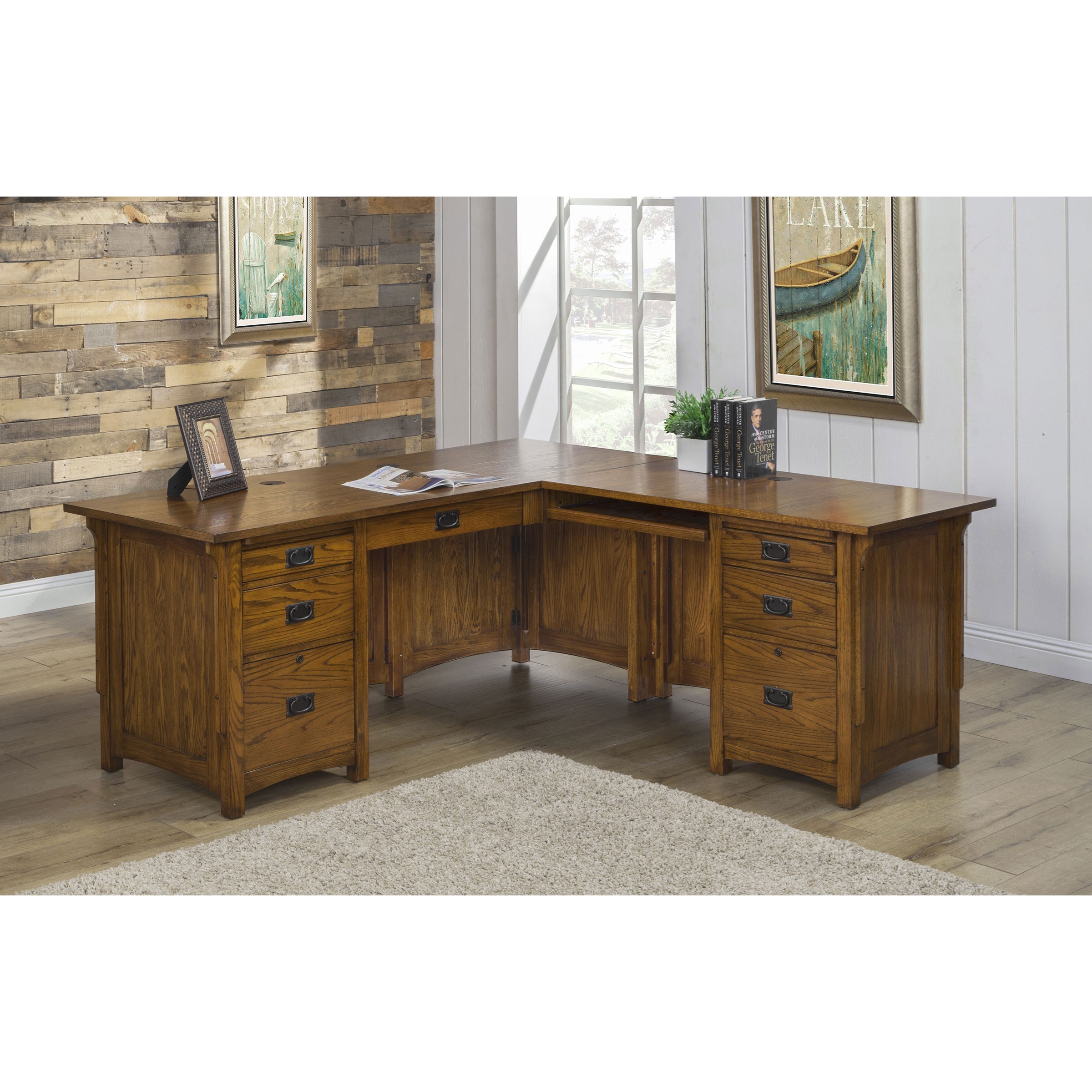 Winners Only Colorado GCQ272R MissionStyle LShaped Desk Mueller
